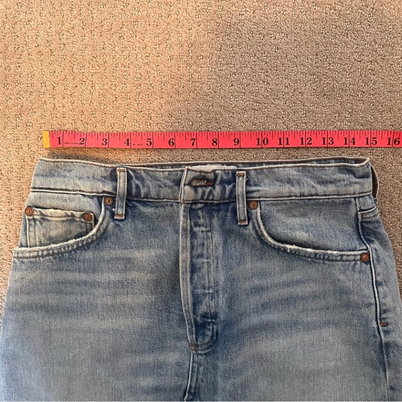 Agolde Quinn High Rise Denim Mini Skirt - Picture 9 of 9